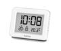 Hama 222205 Kos, digitální budík, s datem a teplotou, bílý